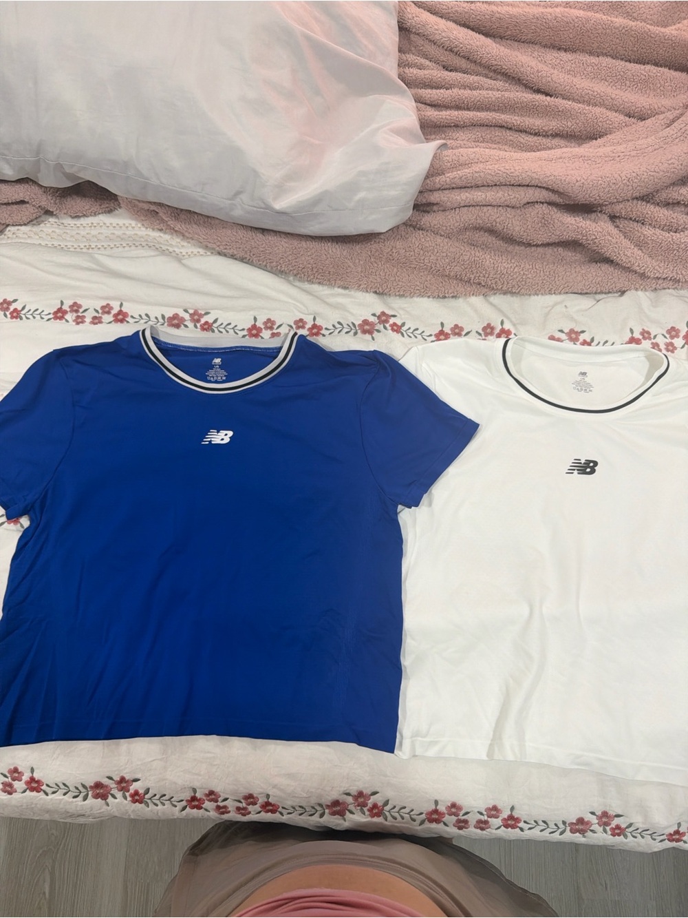 New Balance Women’s Short Sleeve Tees - Royal Blue & White